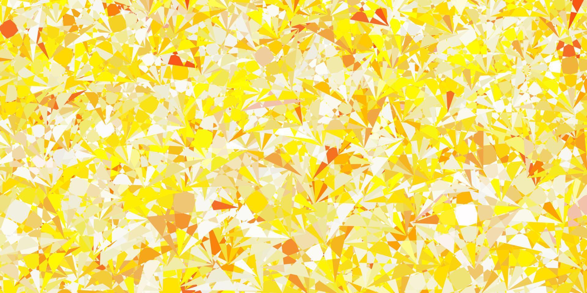 Light Orange vector background with triangles.