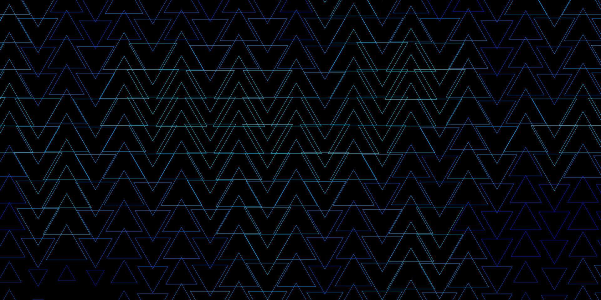 Fondo de vector azul oscuro con estilo poligonal.