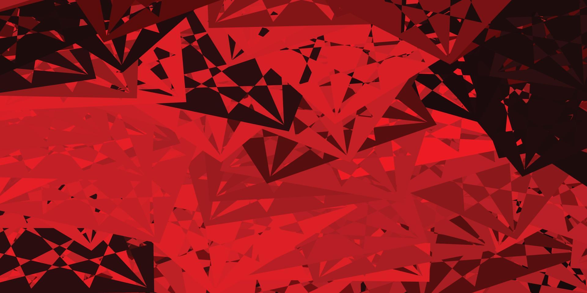 Dark Orange vector background with polygonal forms.