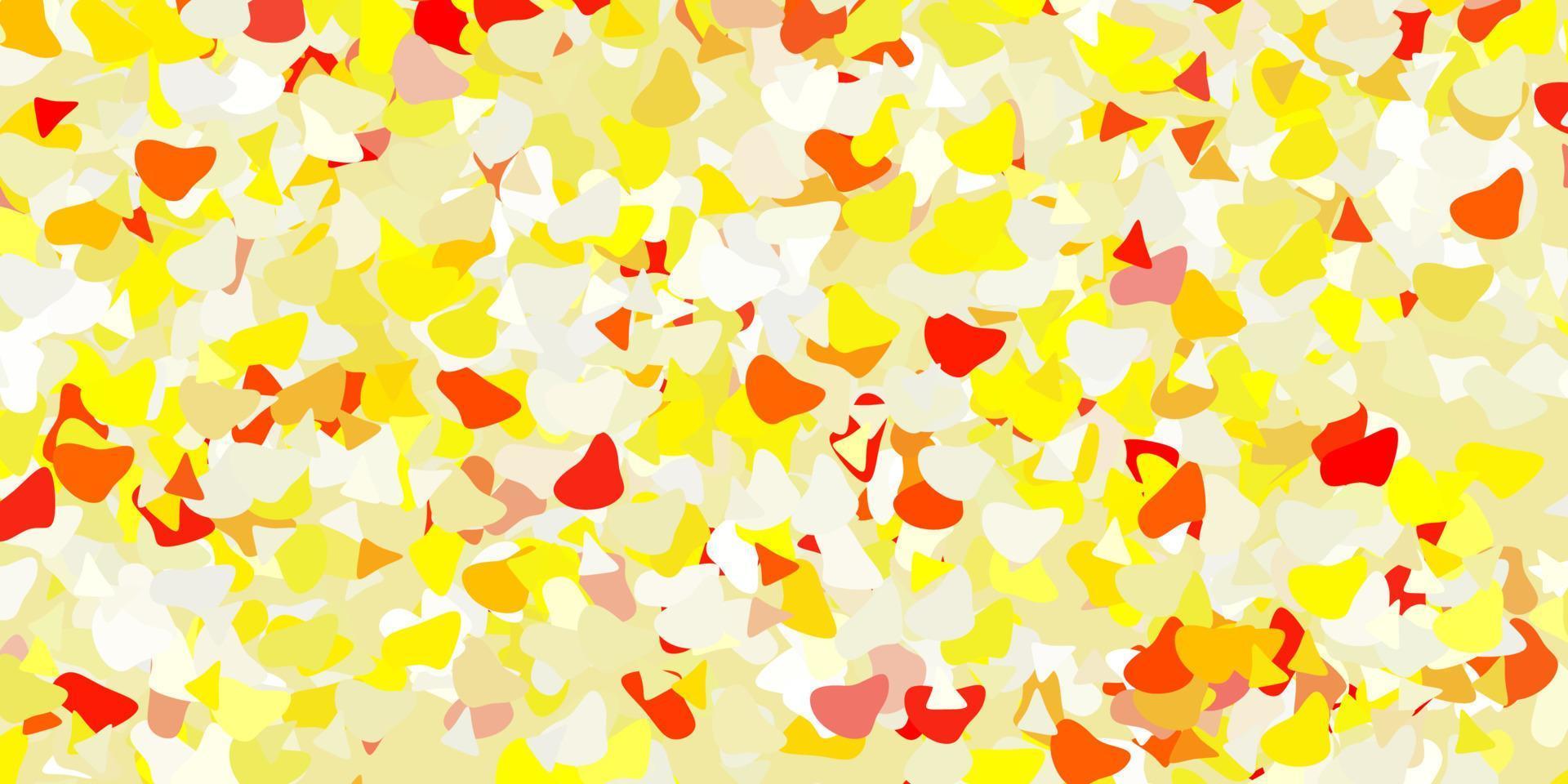 Light orange vector pattern with abstract shapes.