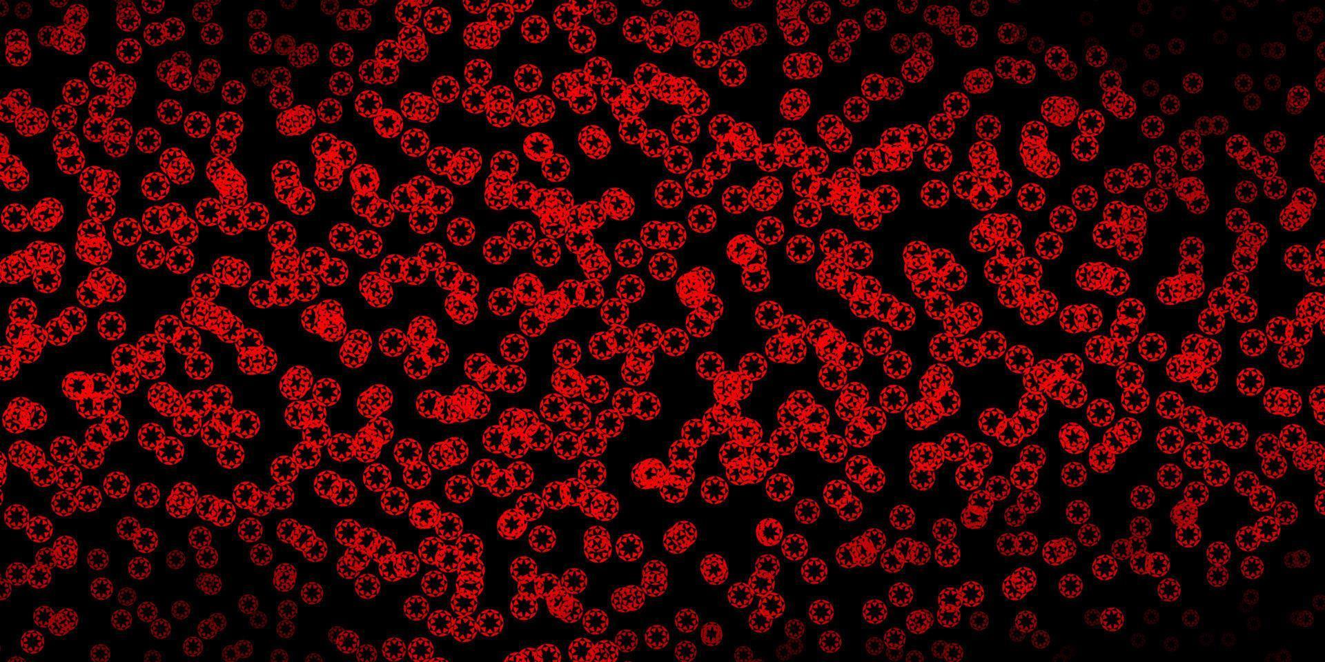 Dark orange vector pattern with spheres.