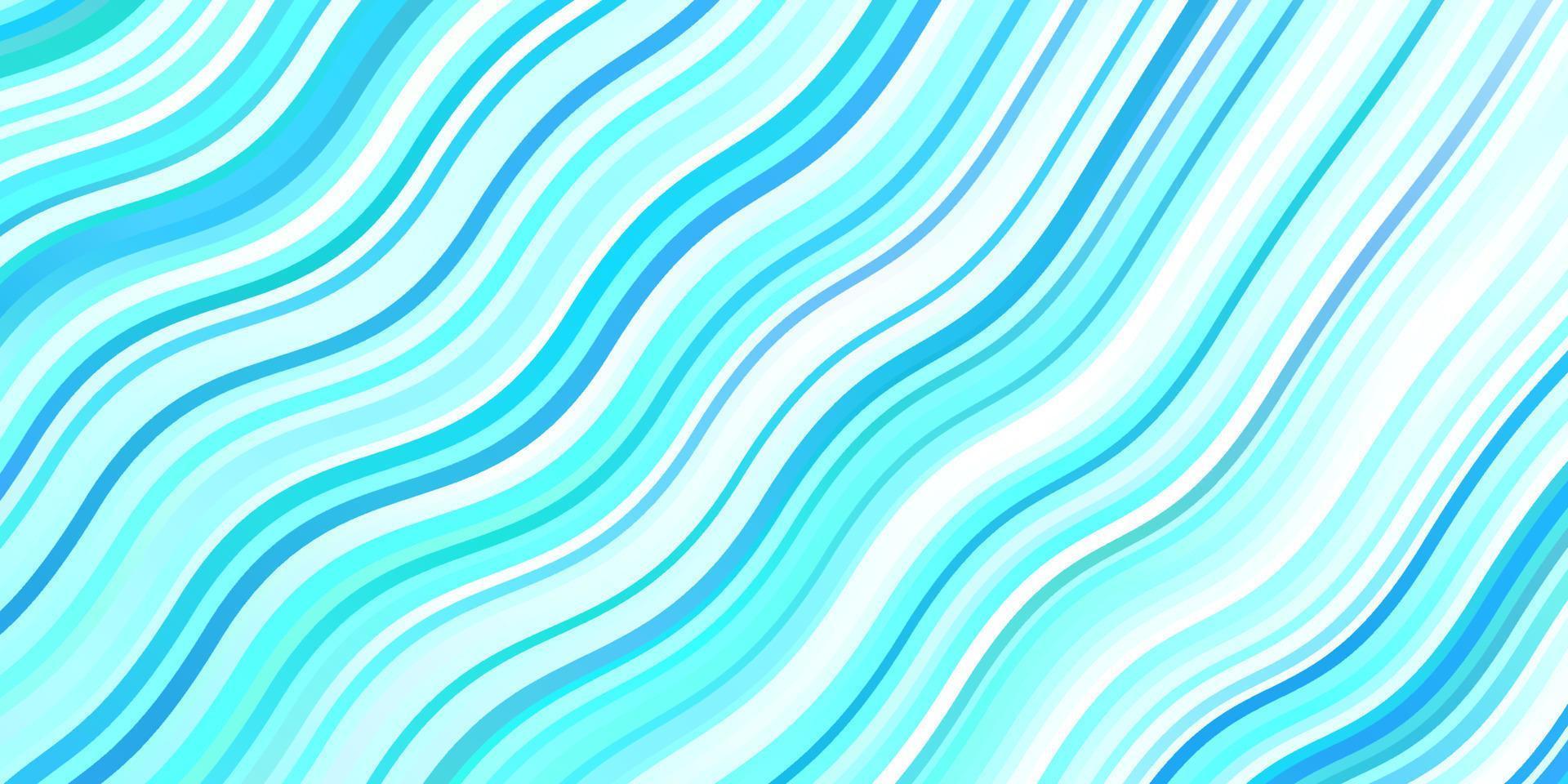 Light Blue, Green vector background with curved lines.