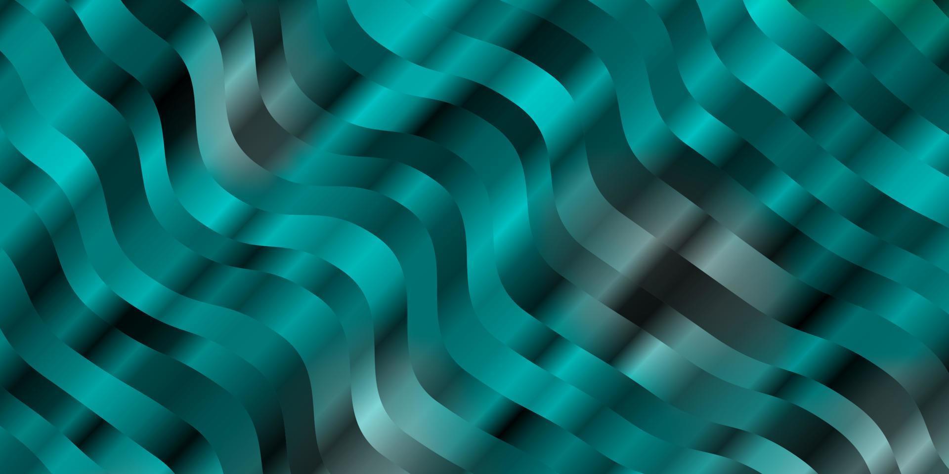 Light Blue, Green vector background with bent lines.