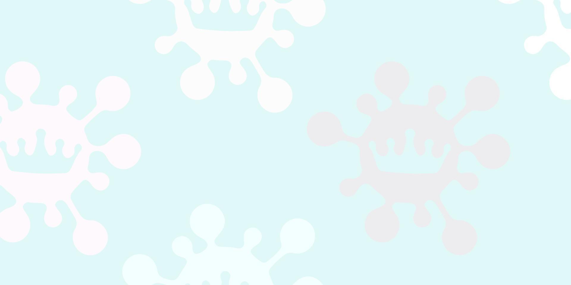 Light pink, blue vector template with flu signs.