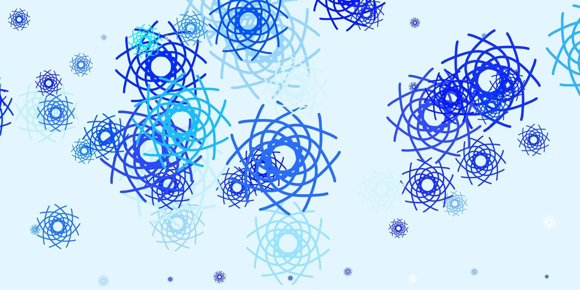 Light Pink, Blue vector background with random forms.