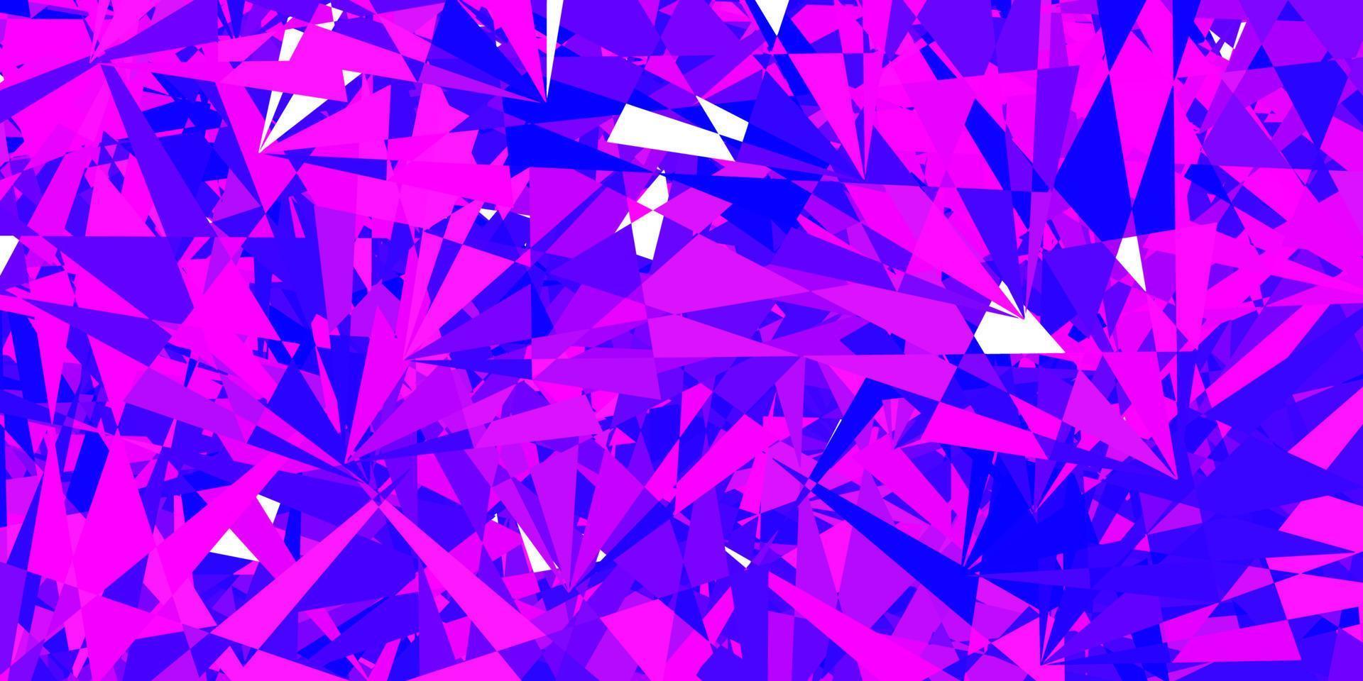 Light pink, blue vector pattern with polygonal shapes.
