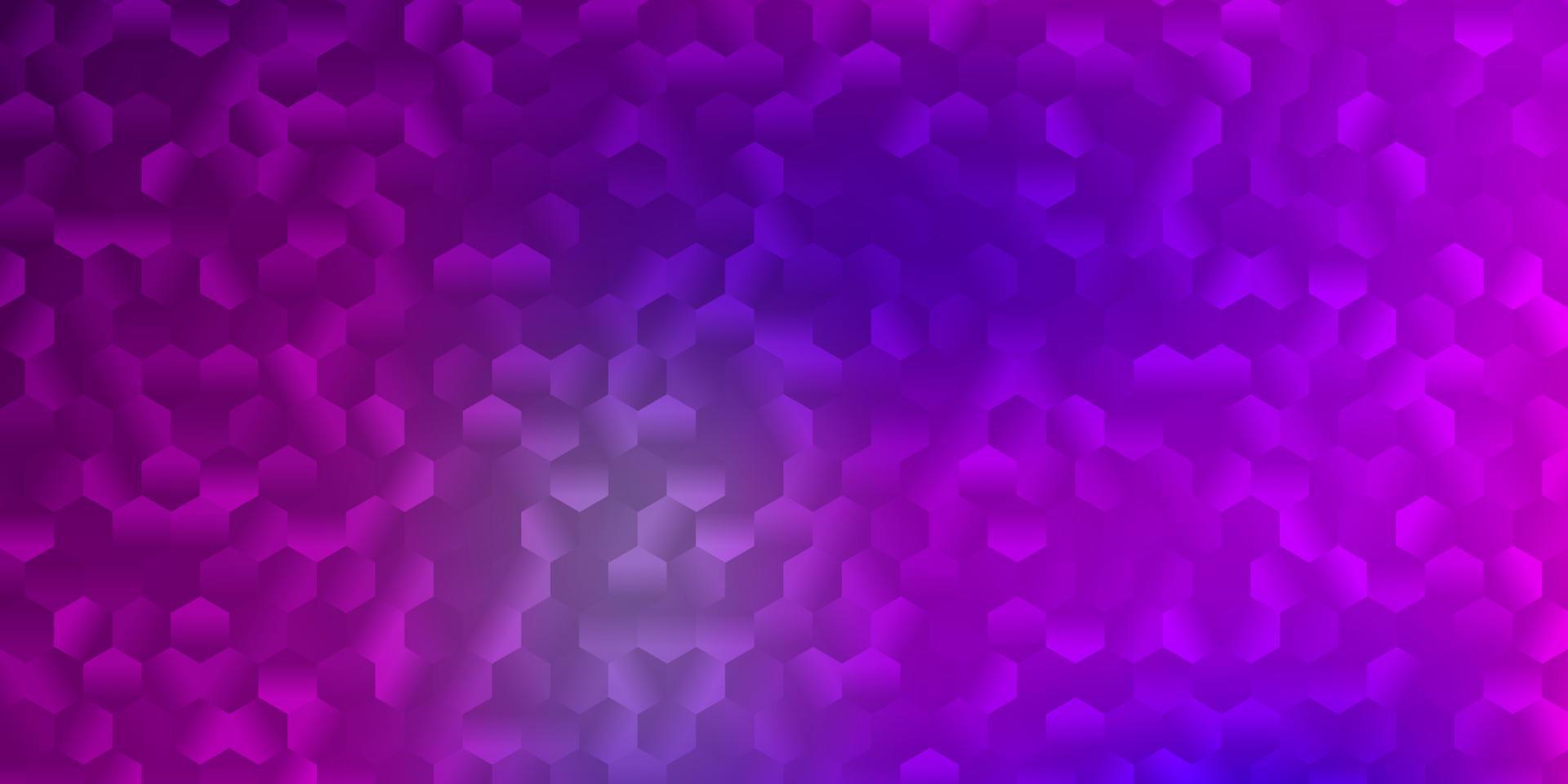 Light pink, blue vector background with hexagonal shapes.