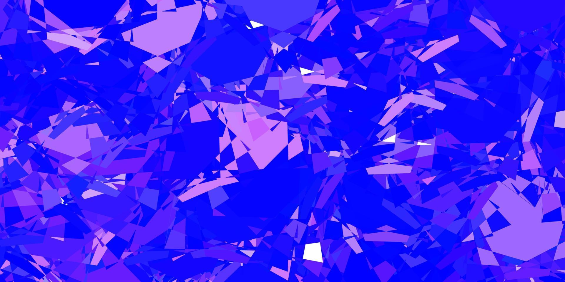 Light Pink, Blue vector template with triangle shapes.