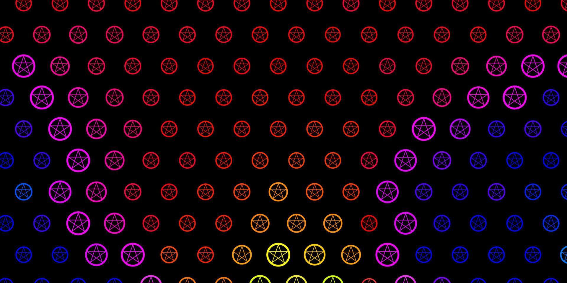 Dark Pink, Yellow vector pattern with magic elements.