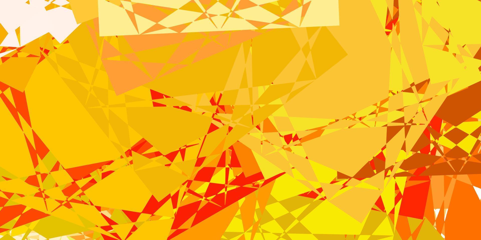 Light Pink, Yellow vector pattern with polygonal shapes.