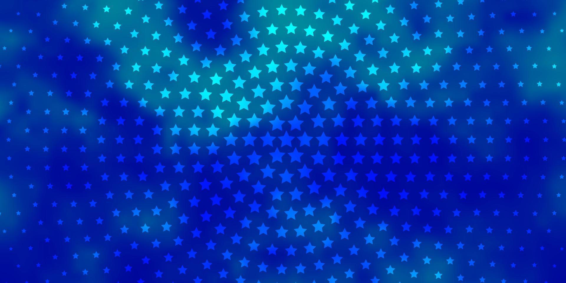 Light BLUE vector background with colorful stars.