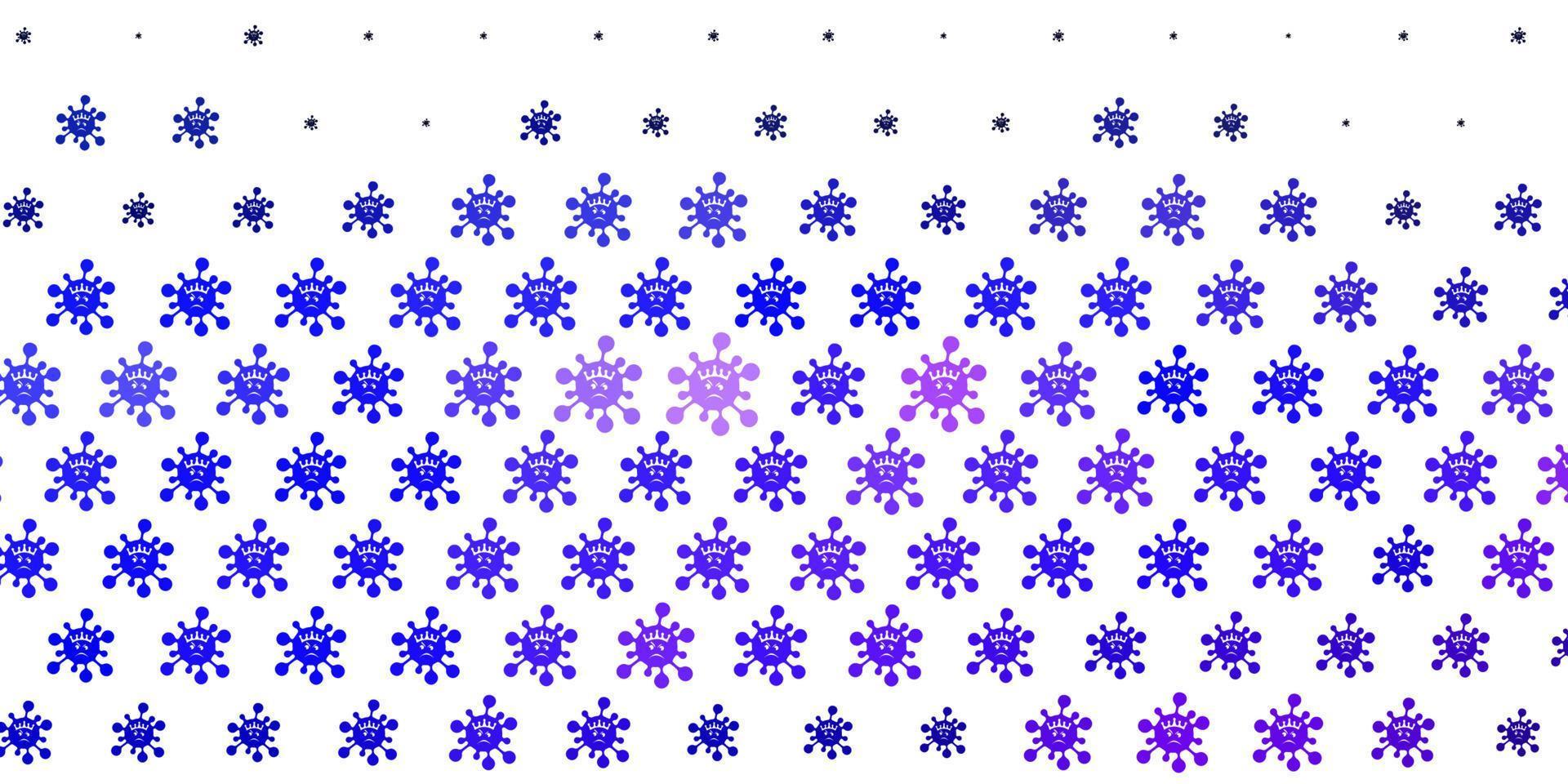 Light Purple vector texture with disease symbols.