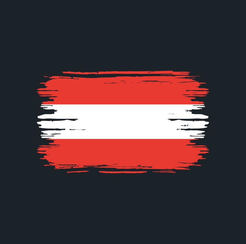 Austria Flag Brush. National Flag vector