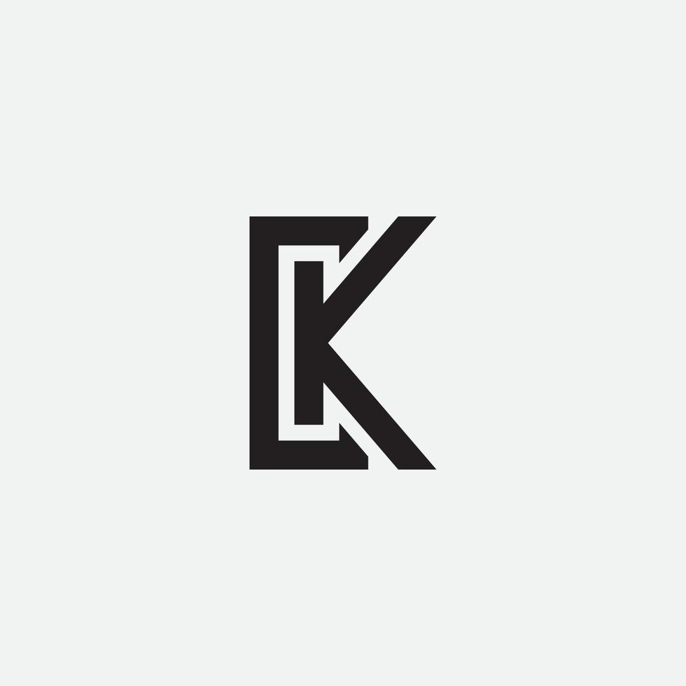 Initial CK monogram logo design. 6512826 Vector Art at Vecteezy