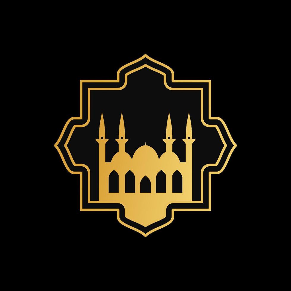 mosque ornament illustration vector