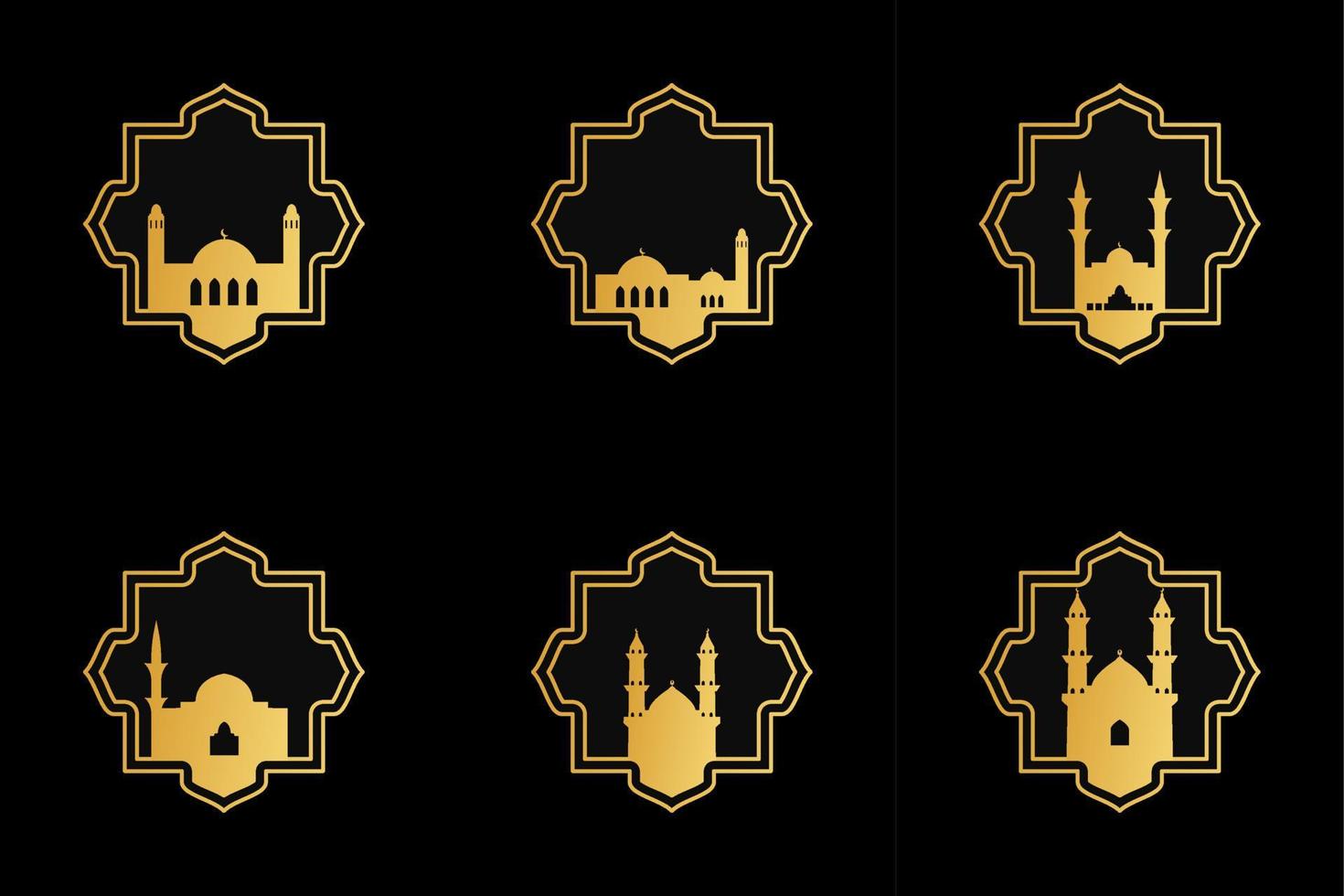 Set of mosque ornament illustration 6512892 Vector Art at Vecteezy
