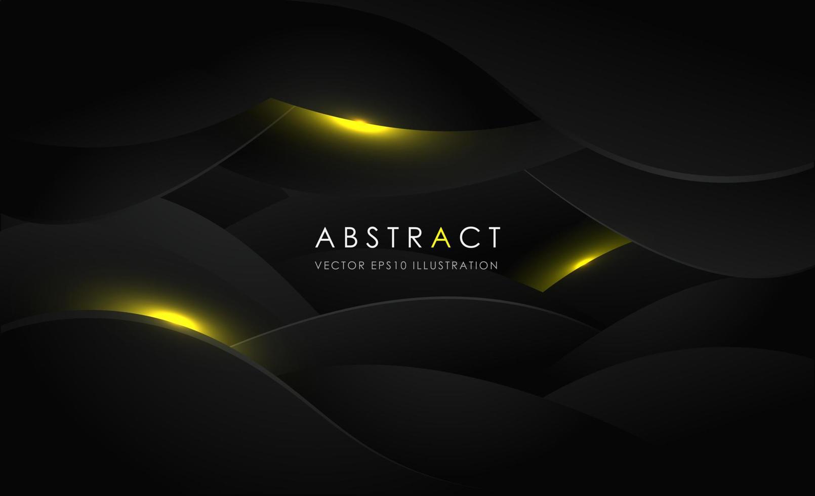 Abstract dark curve overlap background. Modern bright gradient art backdrop or banner for business. Vector illustration