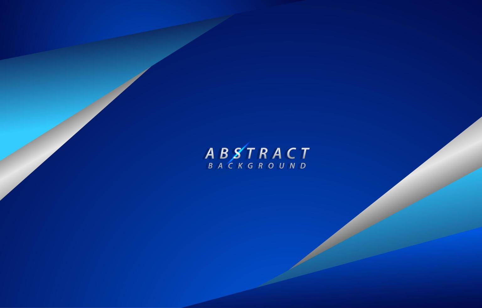 Abstract blue and white overlap background. Modern bright gradient art backdrop or banner for business. Vector illustration