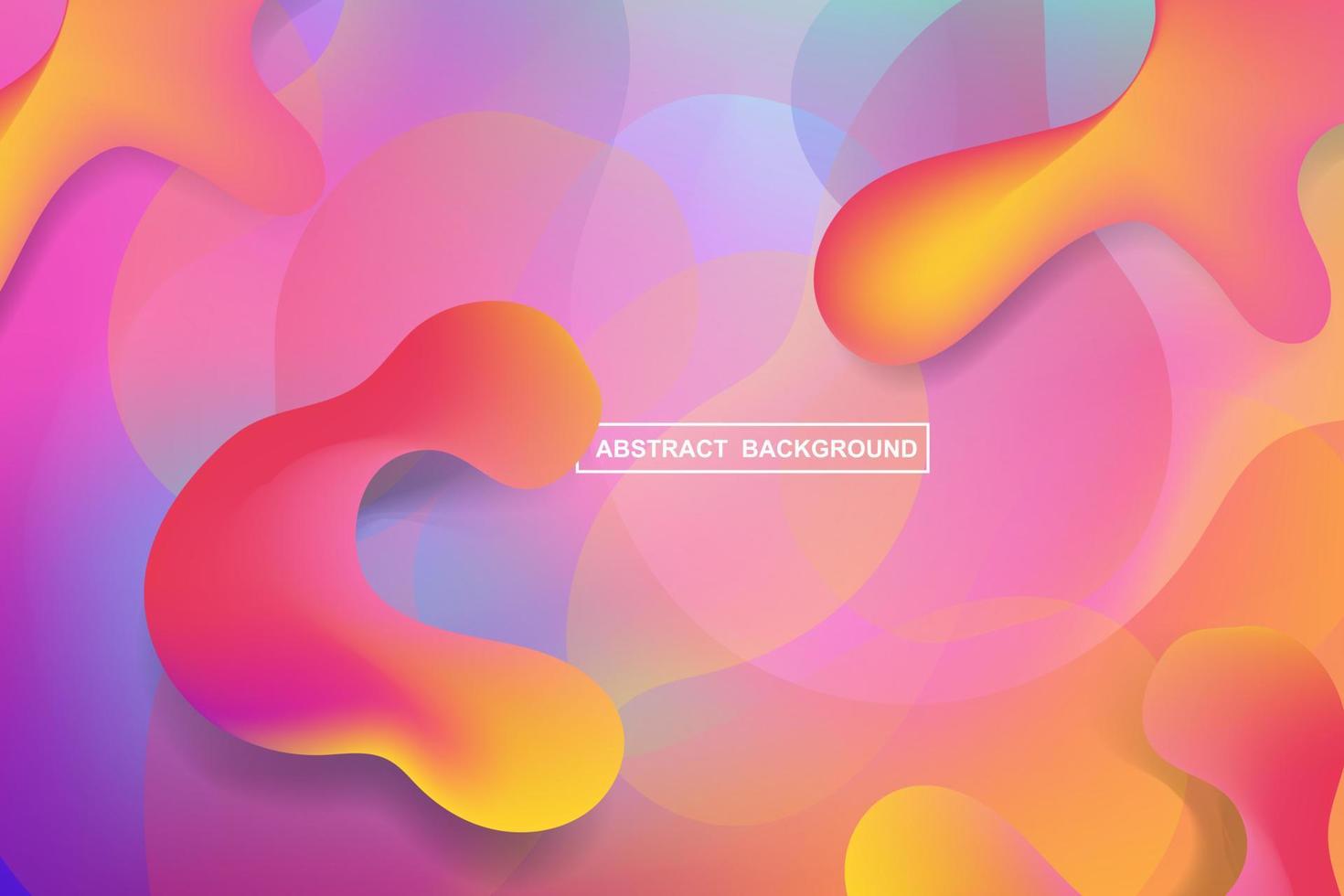 Colorful abstract geometric background design. Modern curve liquid color with fluid shapes composition. Cool background for web landing template, poster or banner. Vector illustration