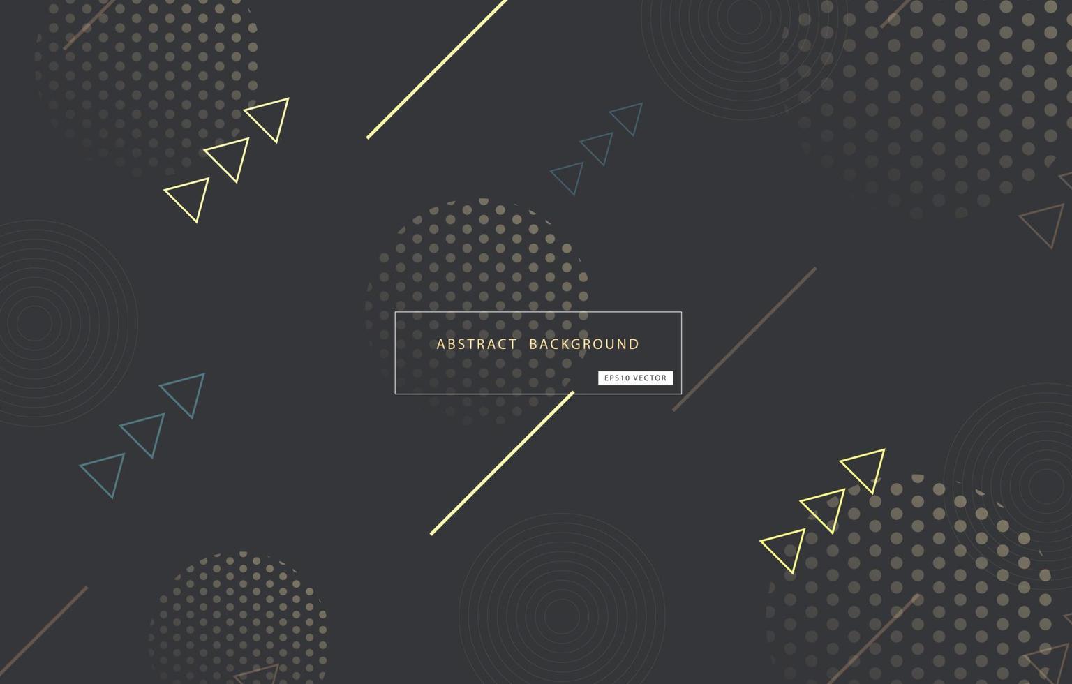 Abstract geometric background with arrow sign, modern pattern and elements design on dark gray background. Vector illustration