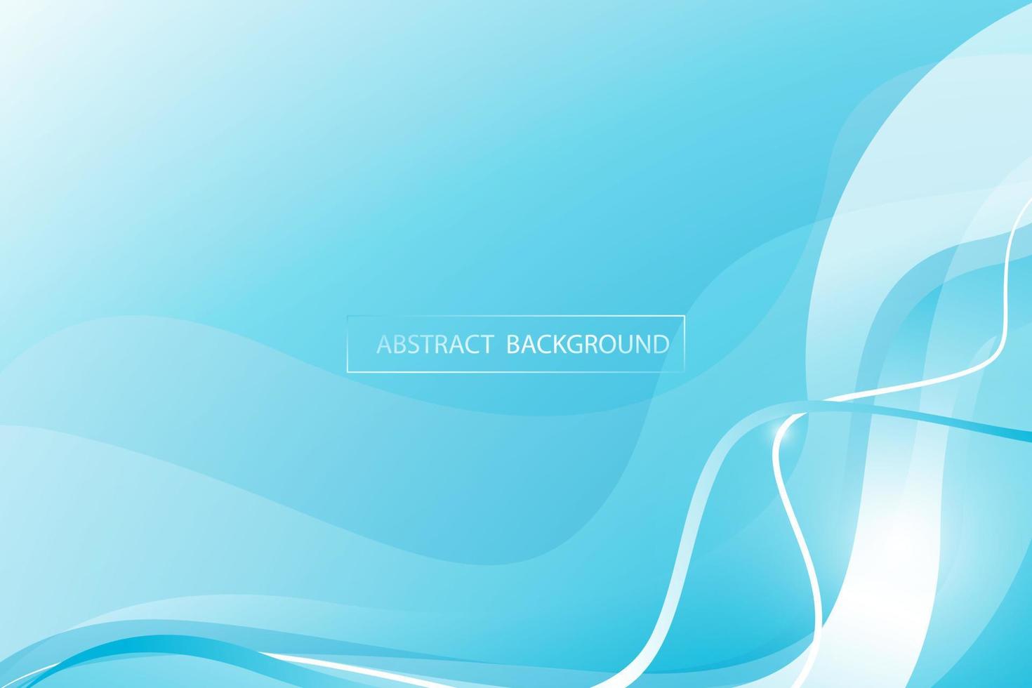 Abstract blue curve overlap background. Modern bright gradient art backdrop or banner for business. Vector illustration