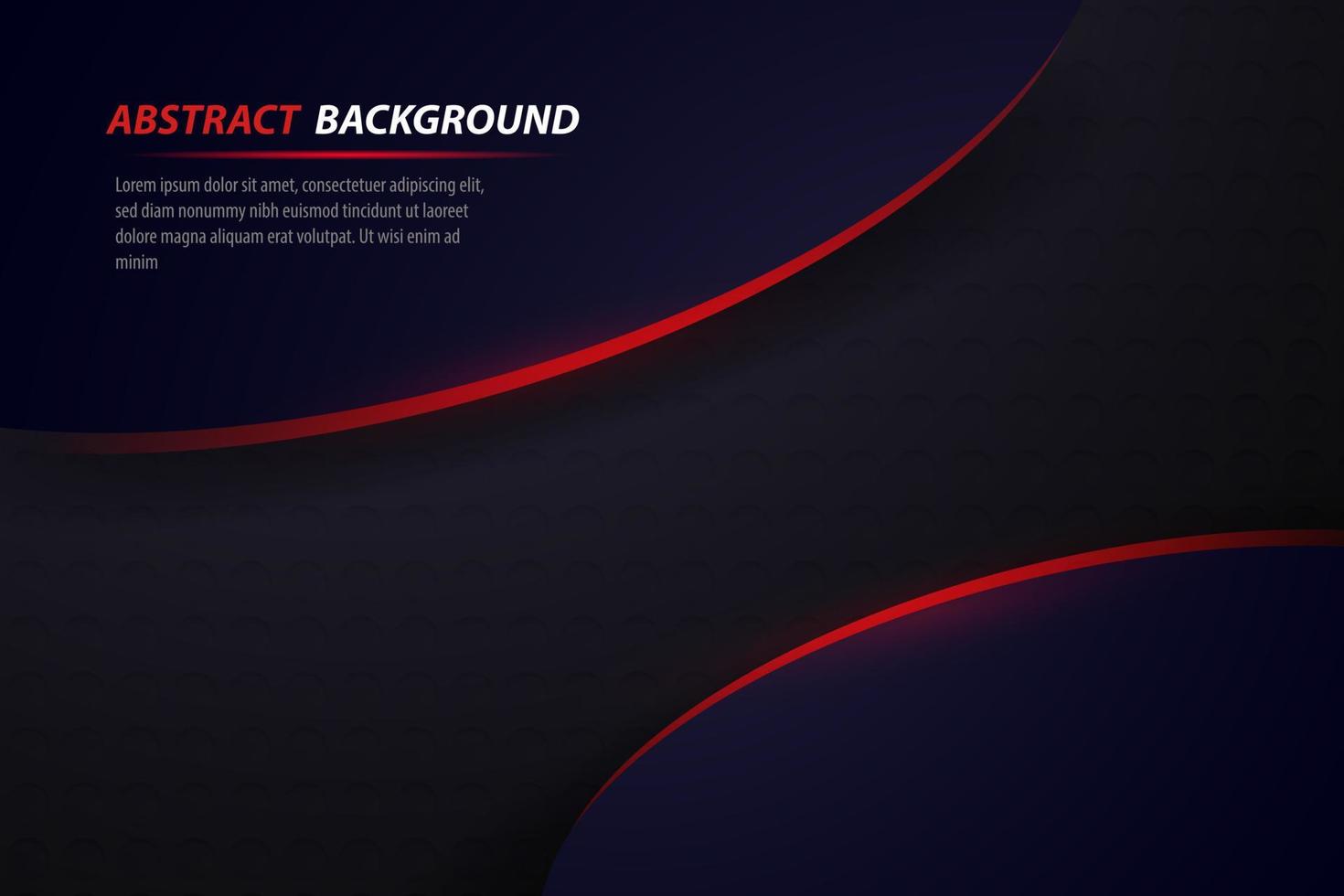 Abstract red blue curve overlap background. Modern bright gradient art backdrop or banner for business. Vector illustration