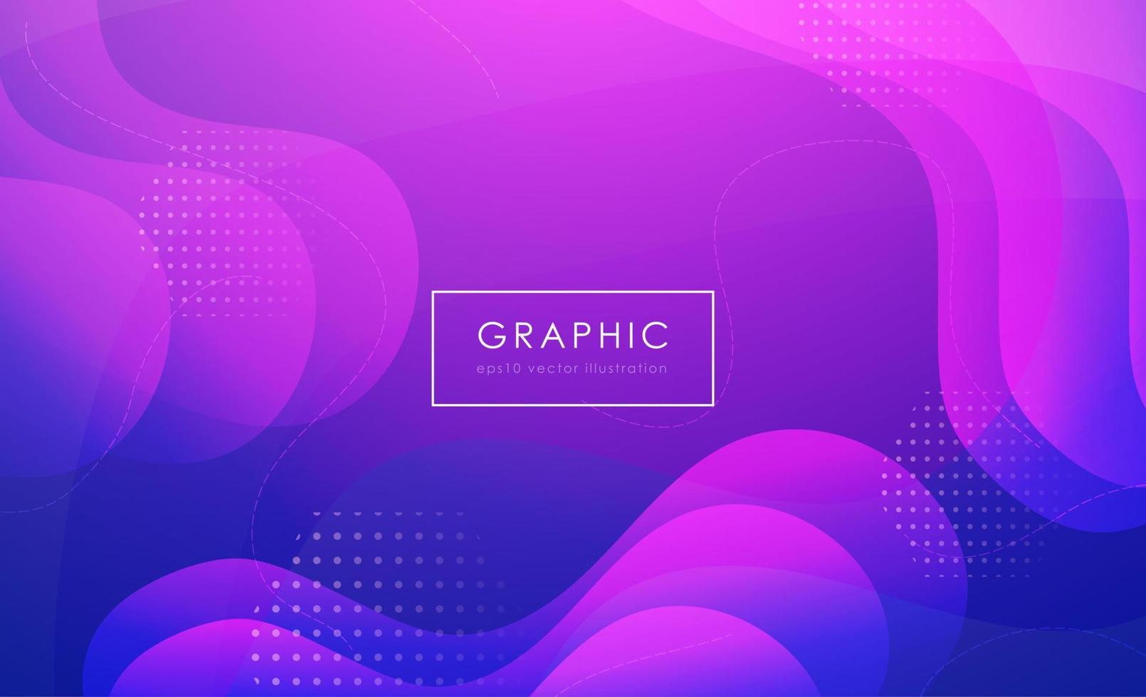 Colorful abstract geometric background design. Modern curve liquid color with fluid shapes composition. Cool background for web landing template, poster or banner. Vector illustration