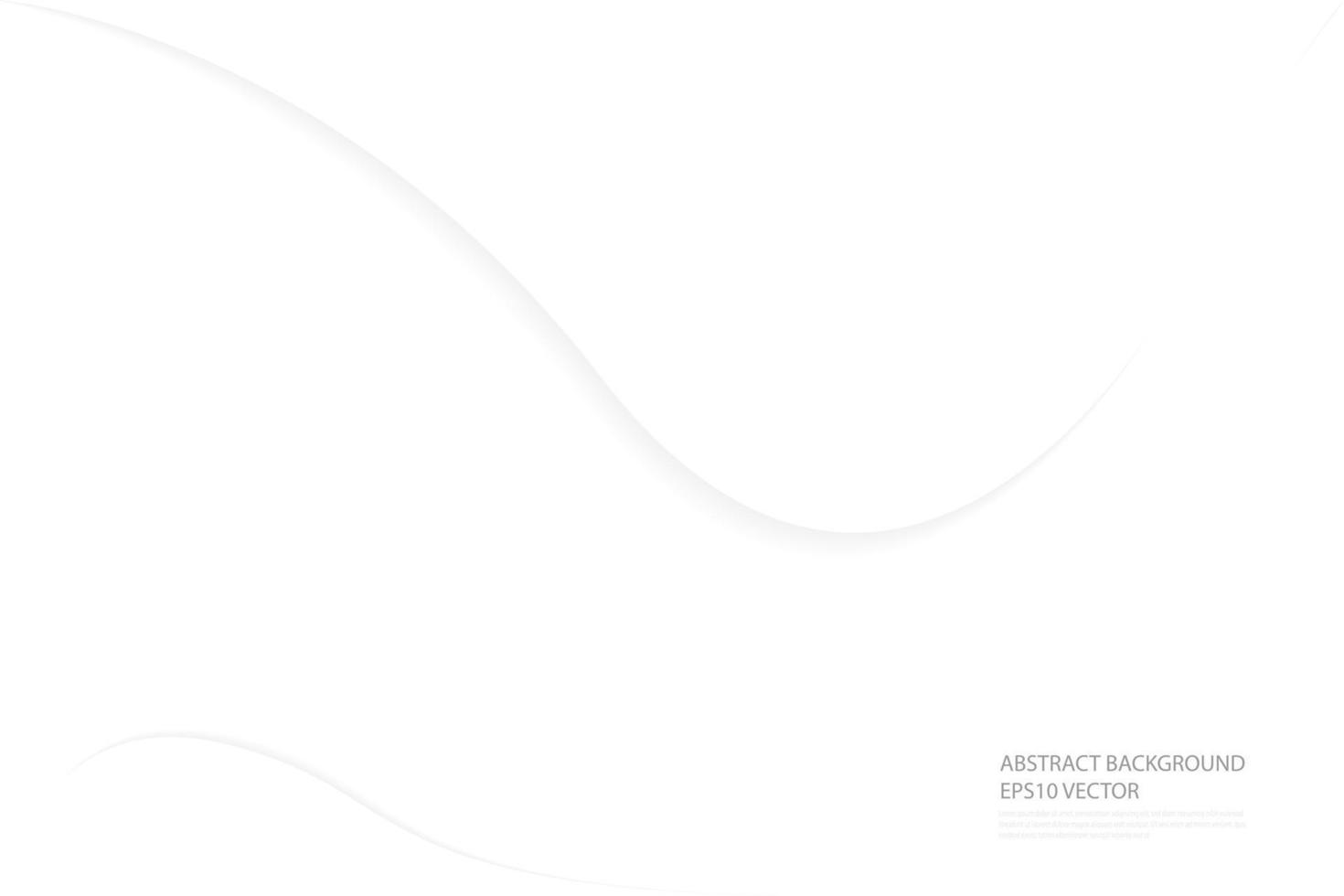 Abstract white gray curve overlap background. Modern bright gradient art backdrop or banner for business. Vector illustration