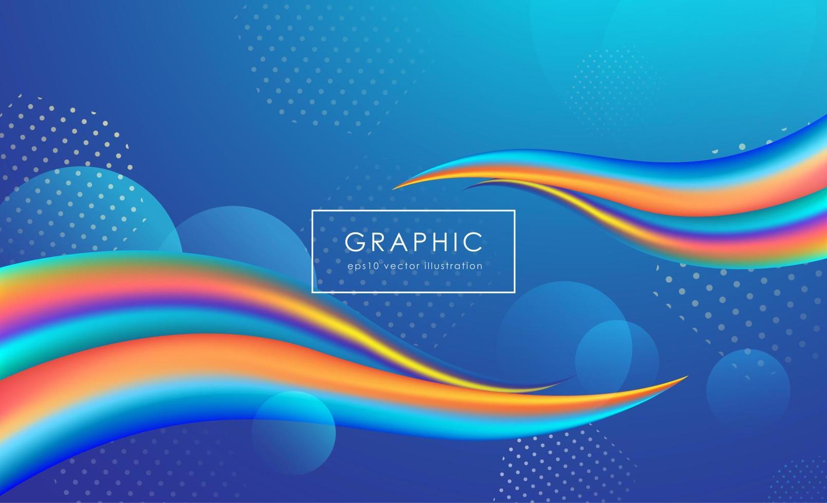 Colorful abstract geometric background design. Modern curve liquid color with fluid shapes composition. Cool background for web landing template, poster or banner. Vector illustration