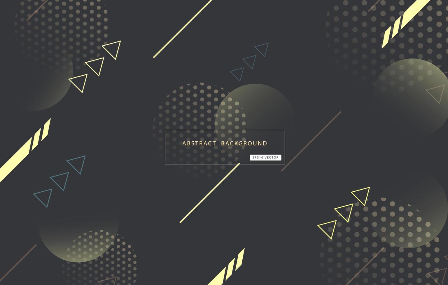 Abstract geometric background with arrow sign, modern pattern and elements design on dark gray background. Vector illustration