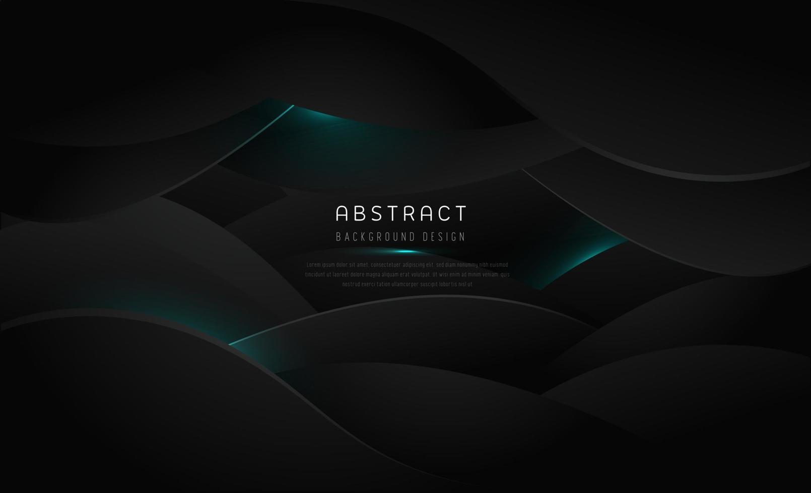 Abstract dark curve overlap background. Modern bright gradient art backdrop or banner for business. Vector illustration
