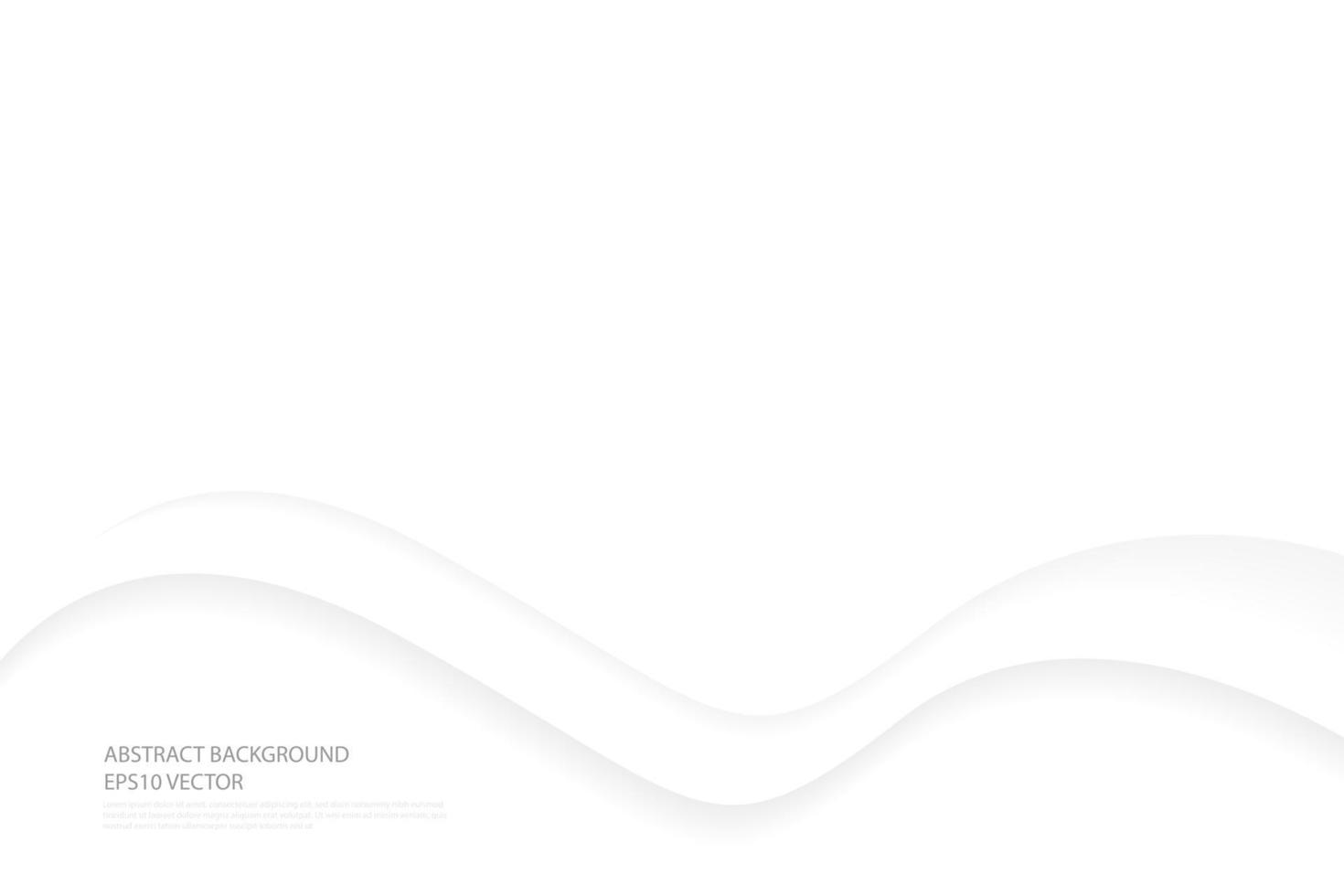 Abstract white gray curve overlap background. Modern bright gradient art backdrop or banner for business. Vector illustration