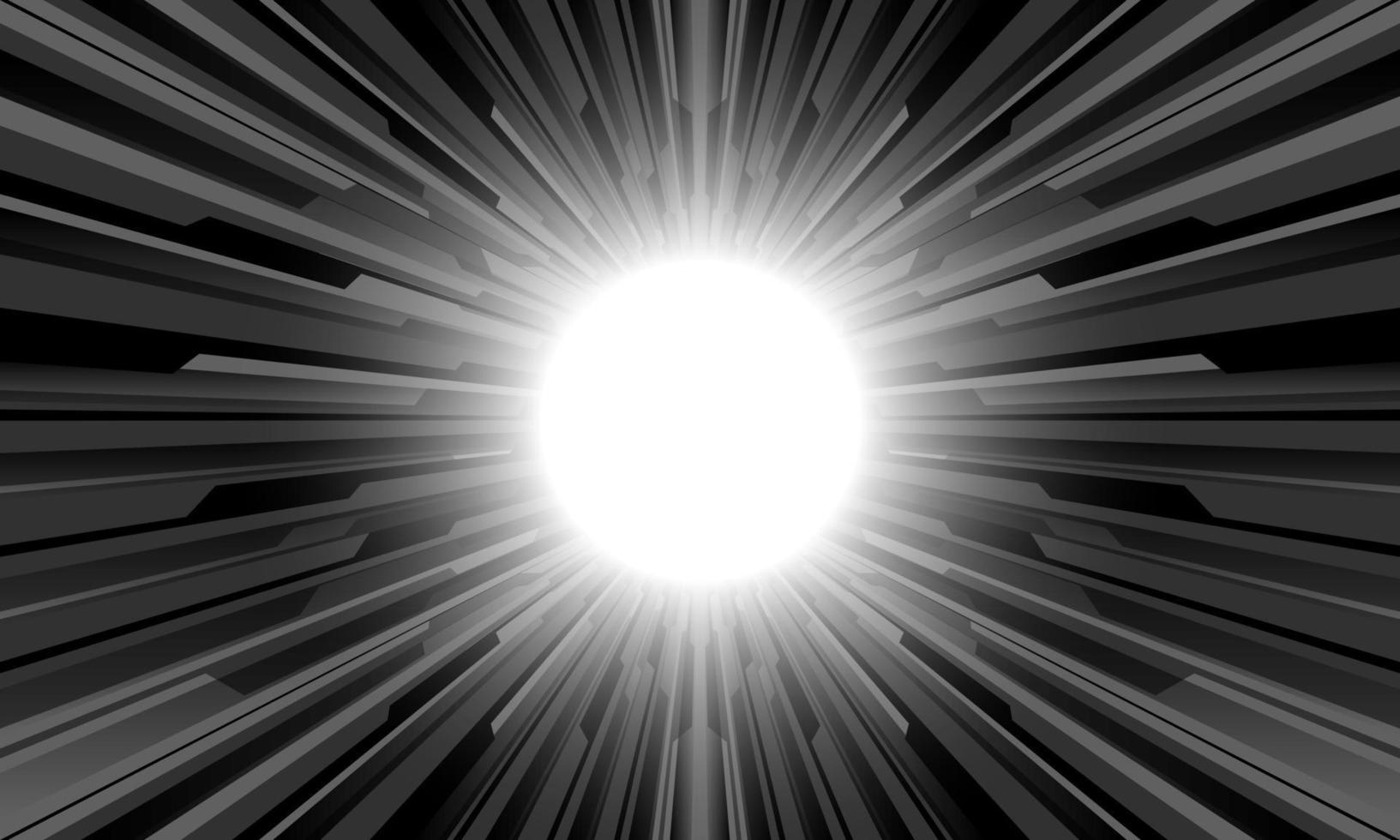 Abstract black grey circuit cyber technology futuristic zoom white design background vector