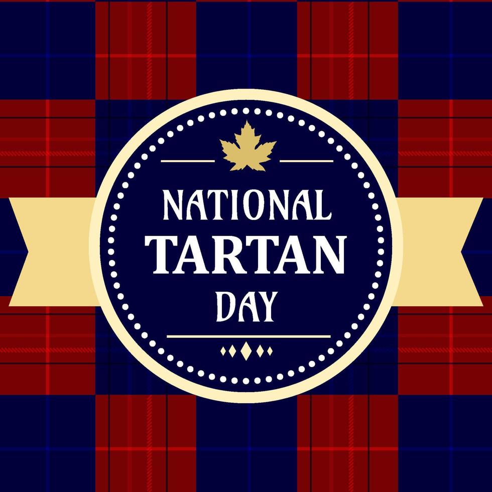 Tartan Day Background vector