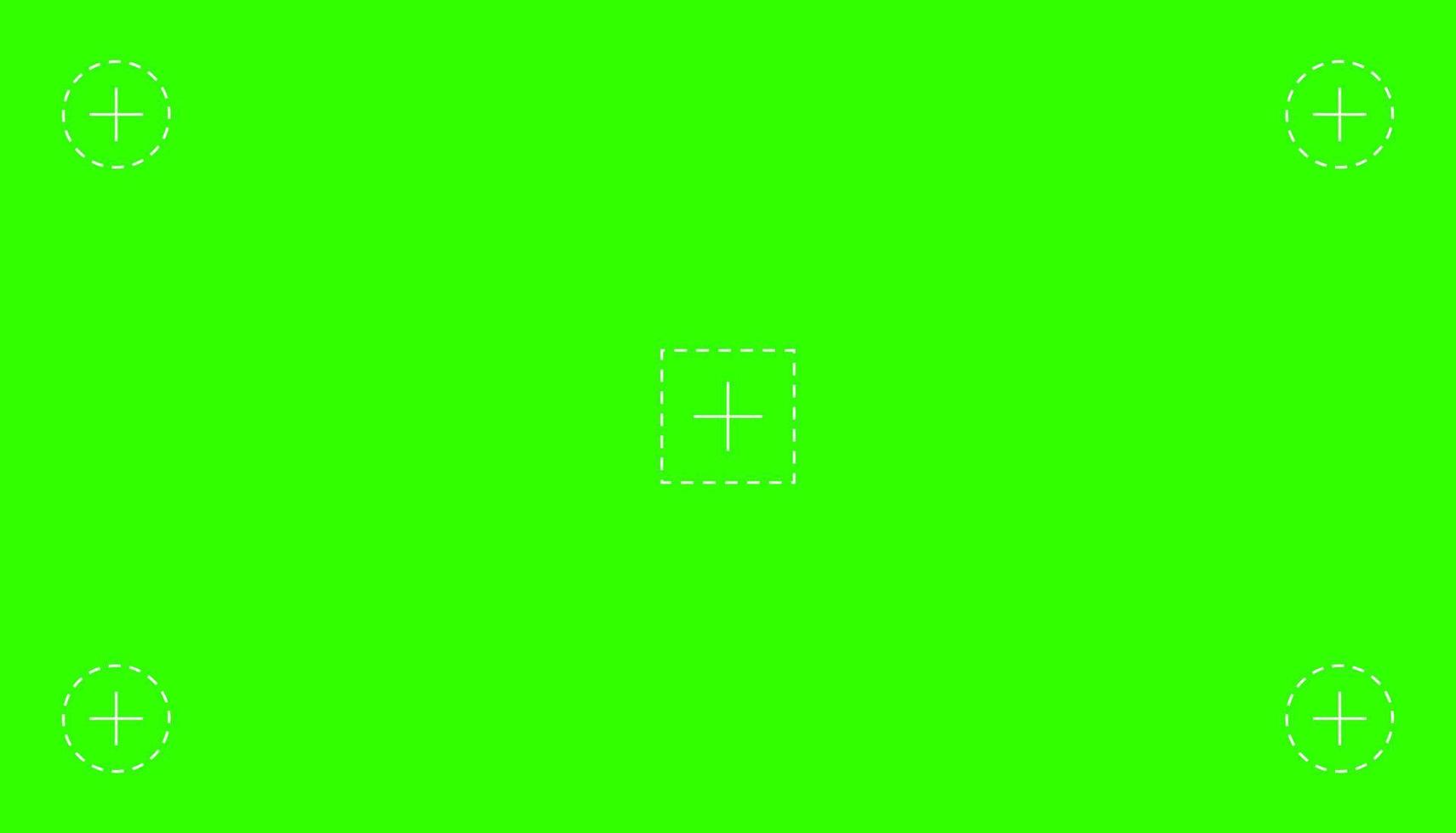 Ilustración de vector de diseño de estilo plano de pantalla de fondo de clave de croma de color verde.