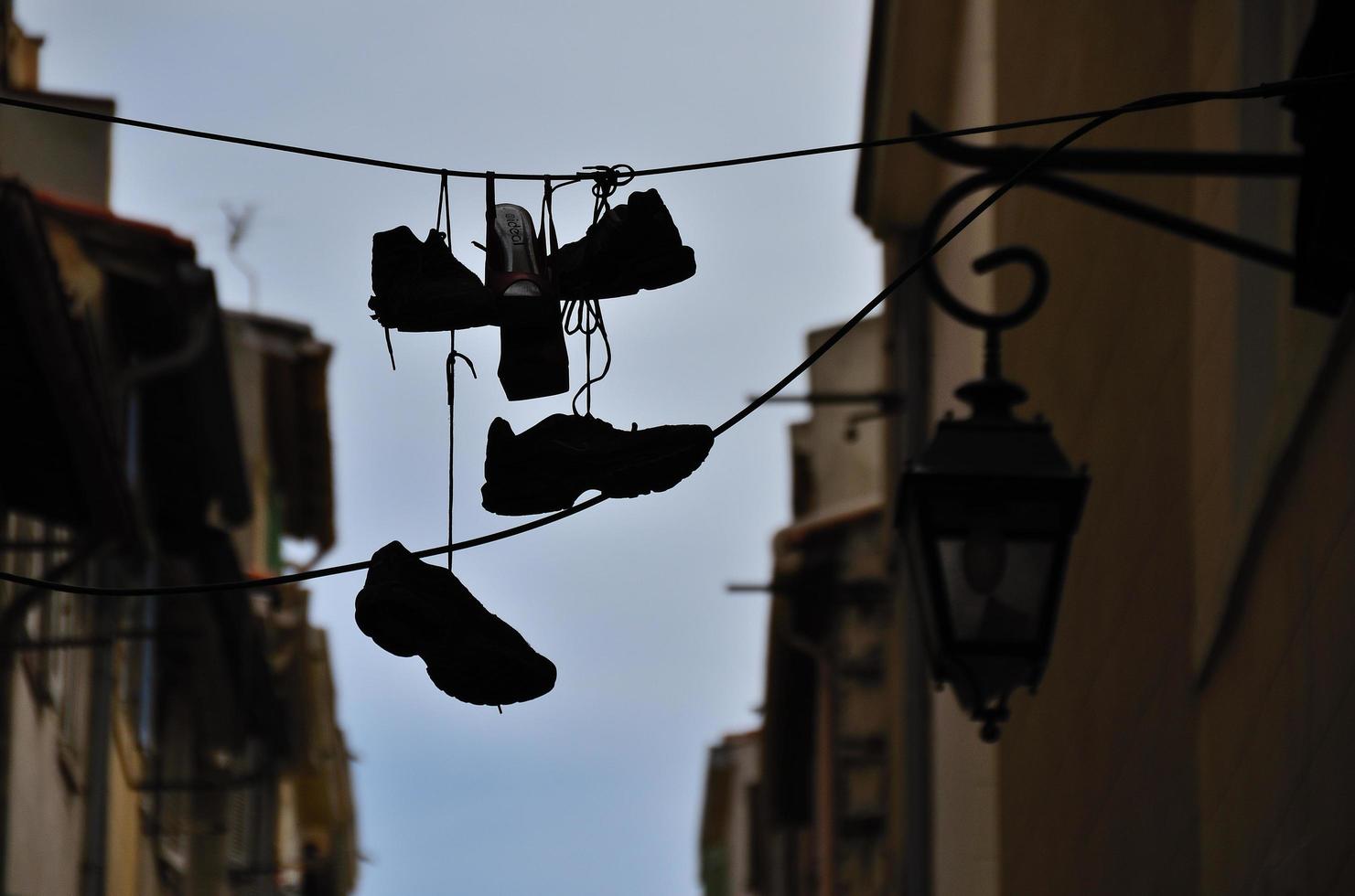 hanging shoes of marseille photo