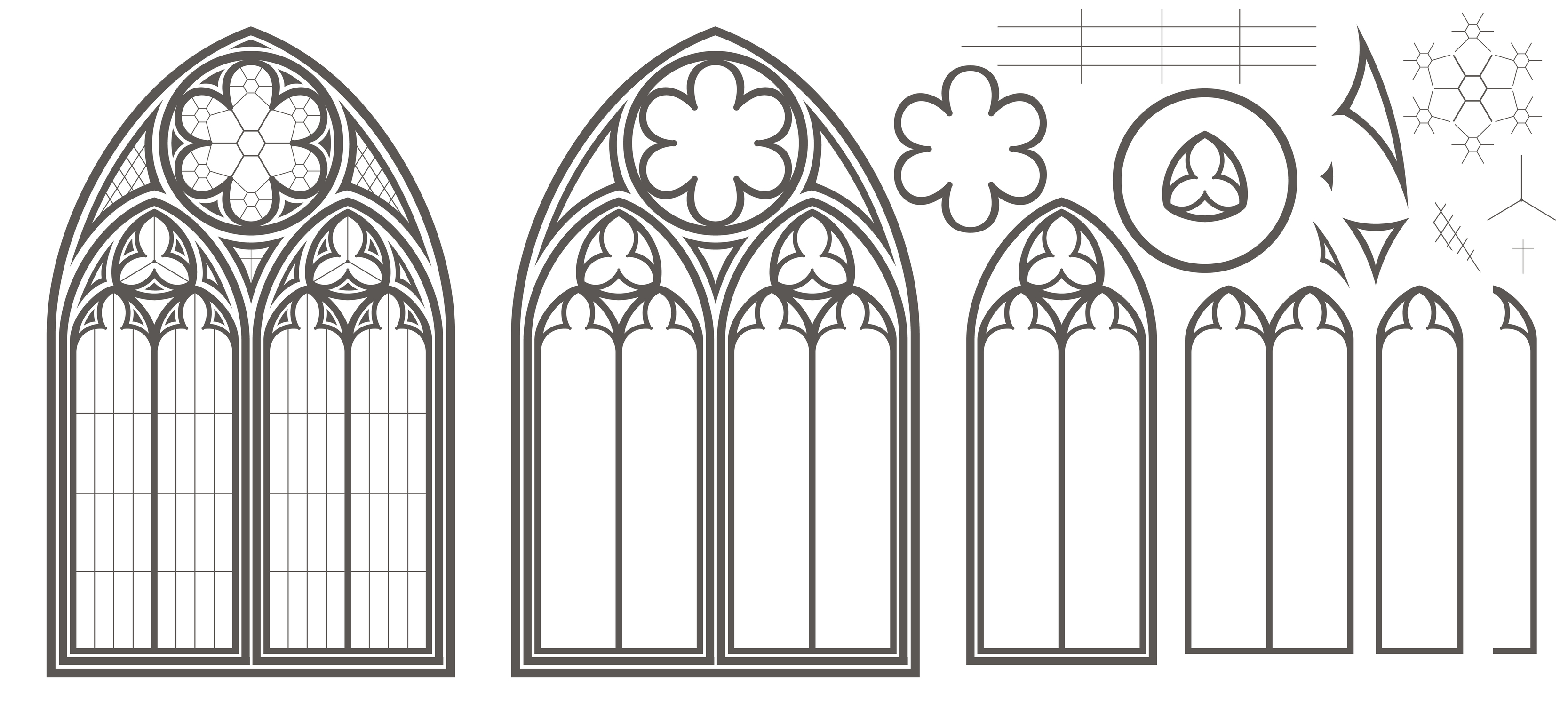 medieval-gothic-stained-glass-window-vector-set-6515642-vector-art-at