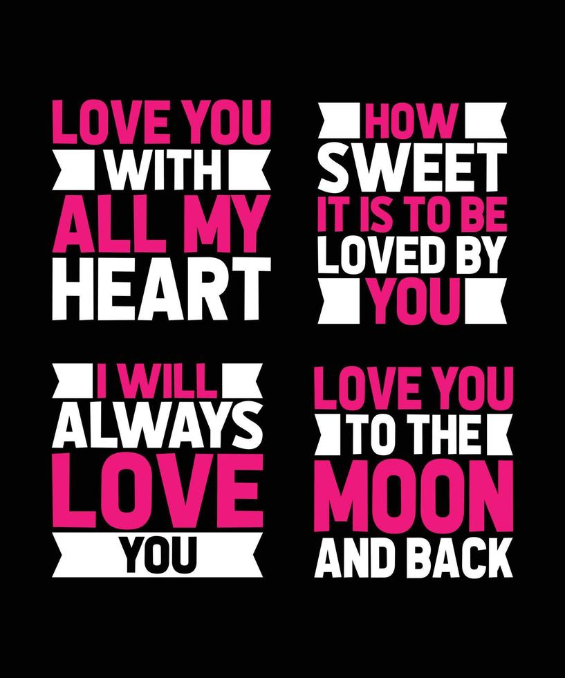 TYPOGRAPHY LETTERING QUOTE SET FOR T-SHIRT DESIGN vector