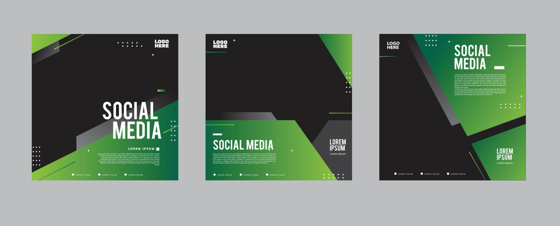 social media design template design vector