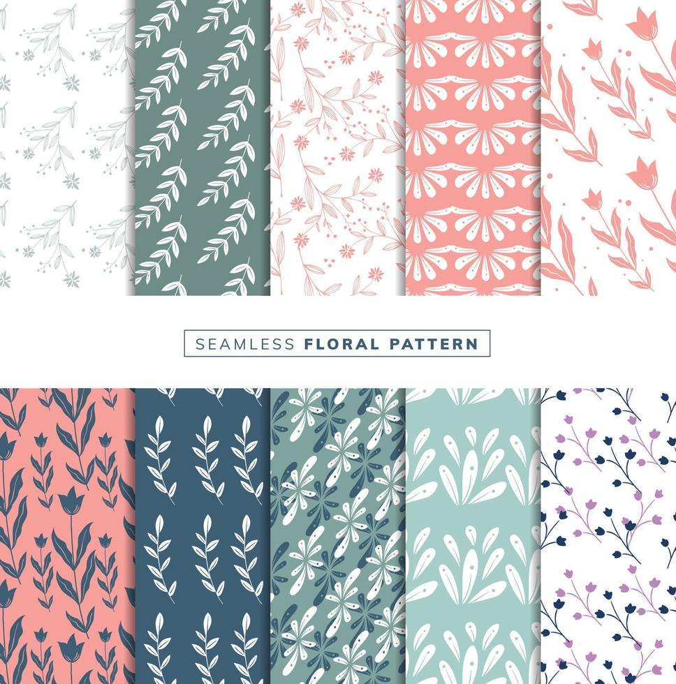 floral seamless pattern vector