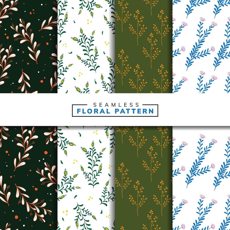 floral seamless pattern vector