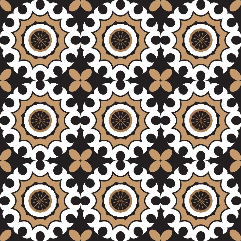 Vintage ceramic mosaic tile vector