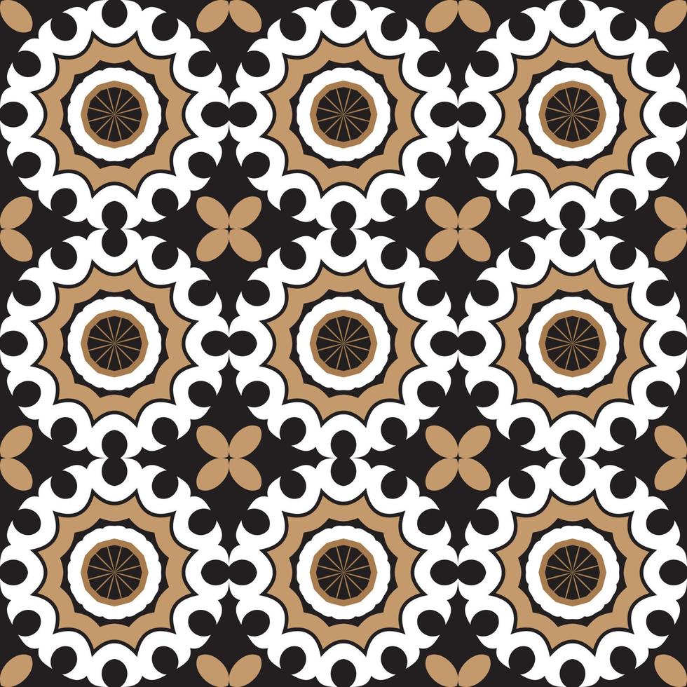 Vintage ceramic mosaic tile vector