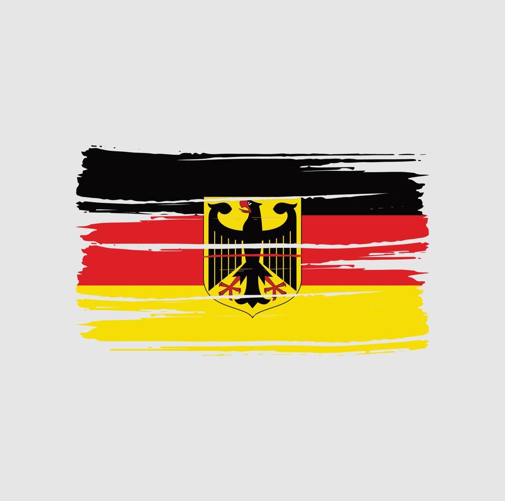 Germany Flag Brush Strokes vector