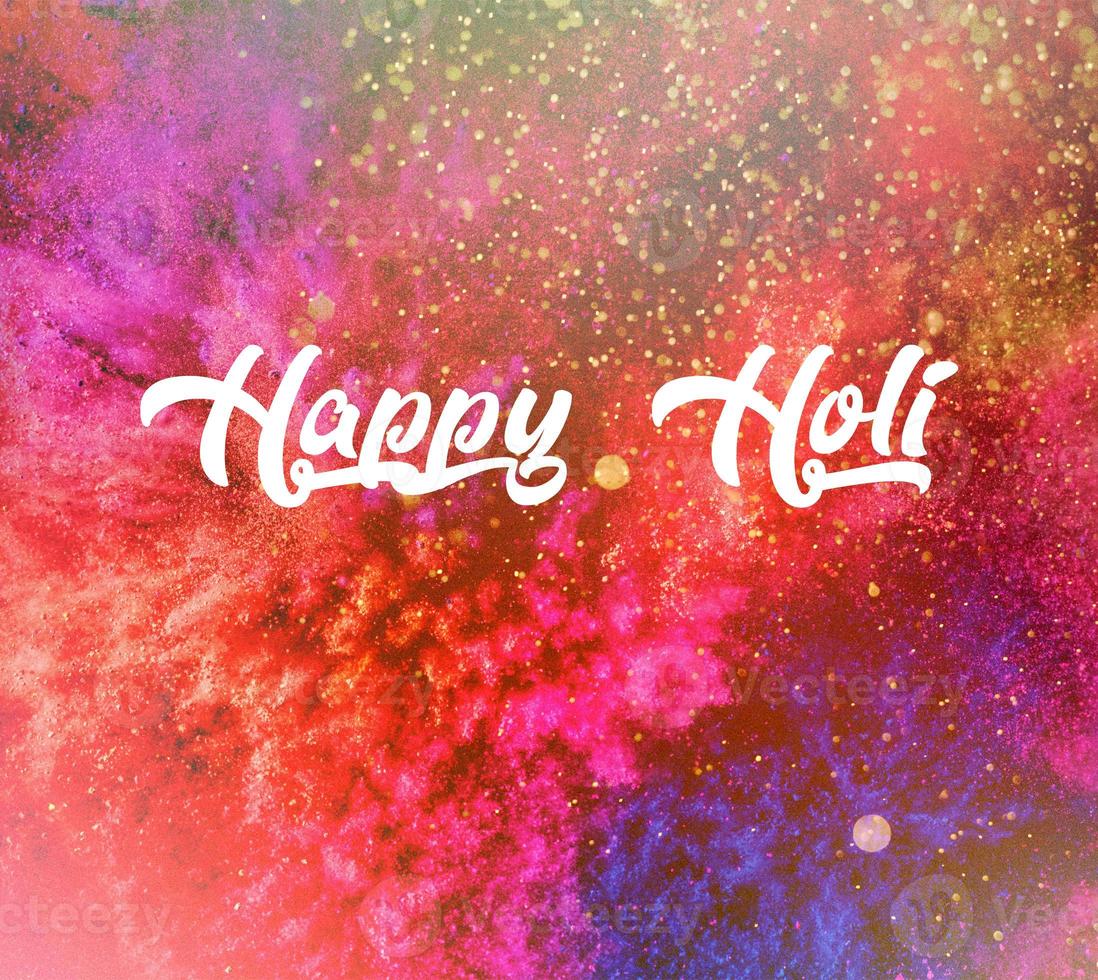 Happy Holi wallpaper, Colorful  background for Holi. Color Festival photo