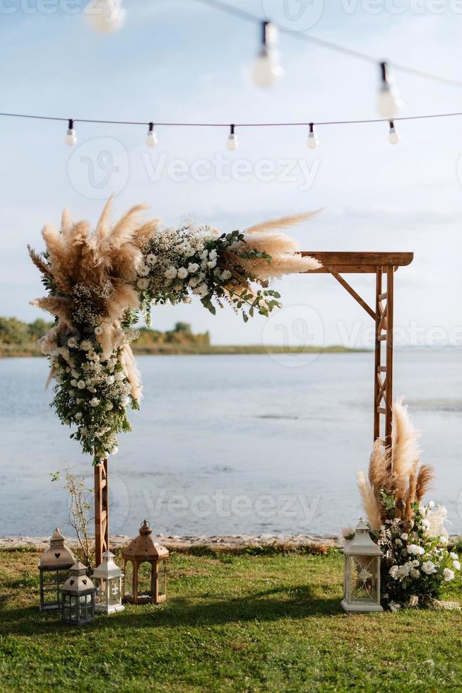 wedding ceremony area photo