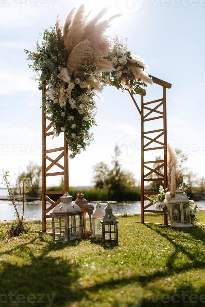 wedding ceremony area photo