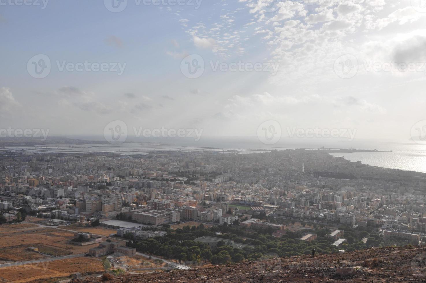 Aerial view of Trapani photo