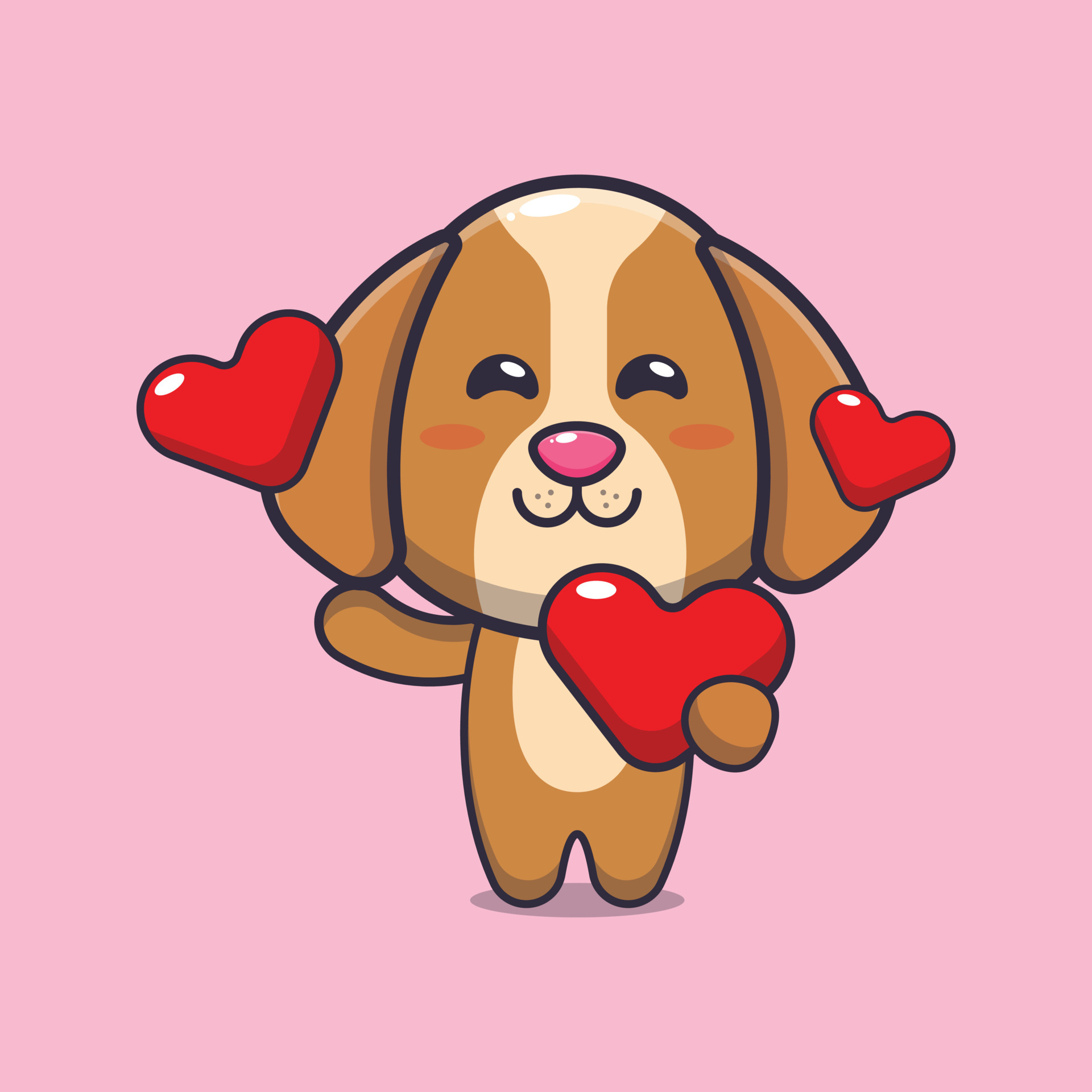 cute dog cartoon character holding love in valentines day 6518370 Vector Art at Vecteezy cute dog cartoon character holding love in valentines day 6518370 Vector Art at Vecteezy