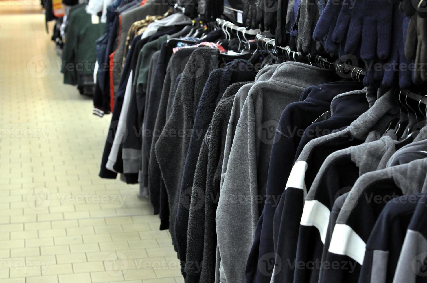 Cloths in a store photo